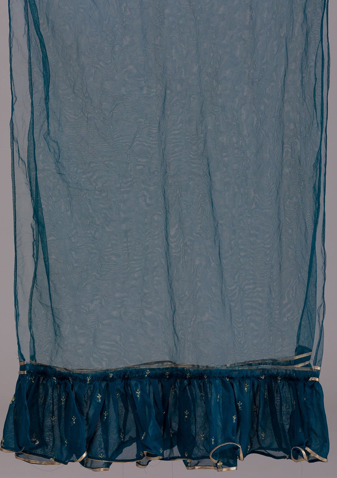 Peacock Blue Zariwork Velvet Salwar_RM-Koskii