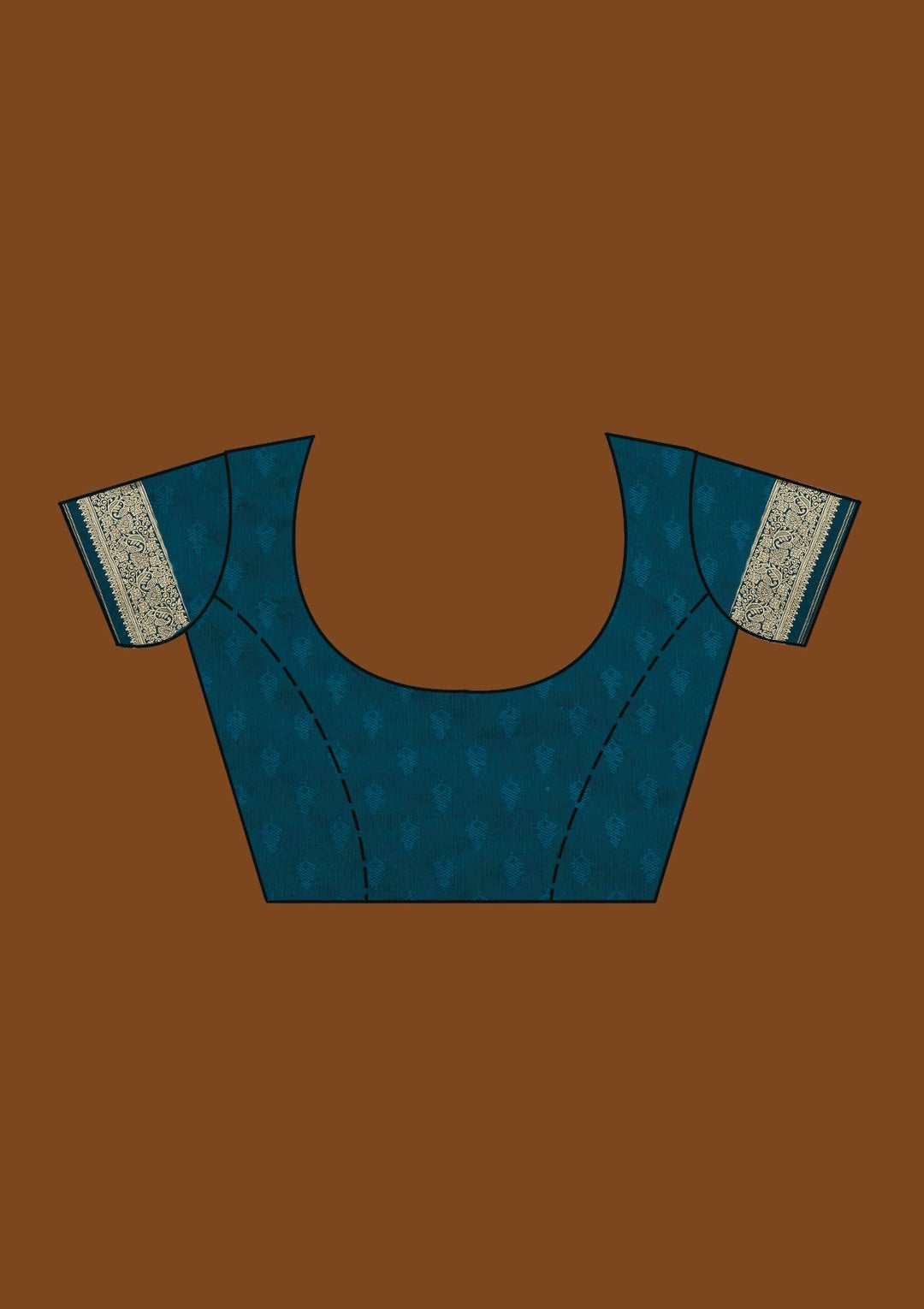 Peacock Green Zariwork Art Silk Designer Saree - Koskii