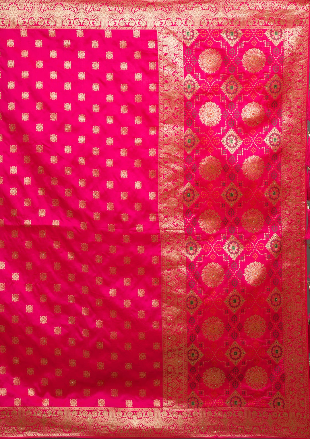 Peacock Green Zariwork Banarasi Lehenga-koskii