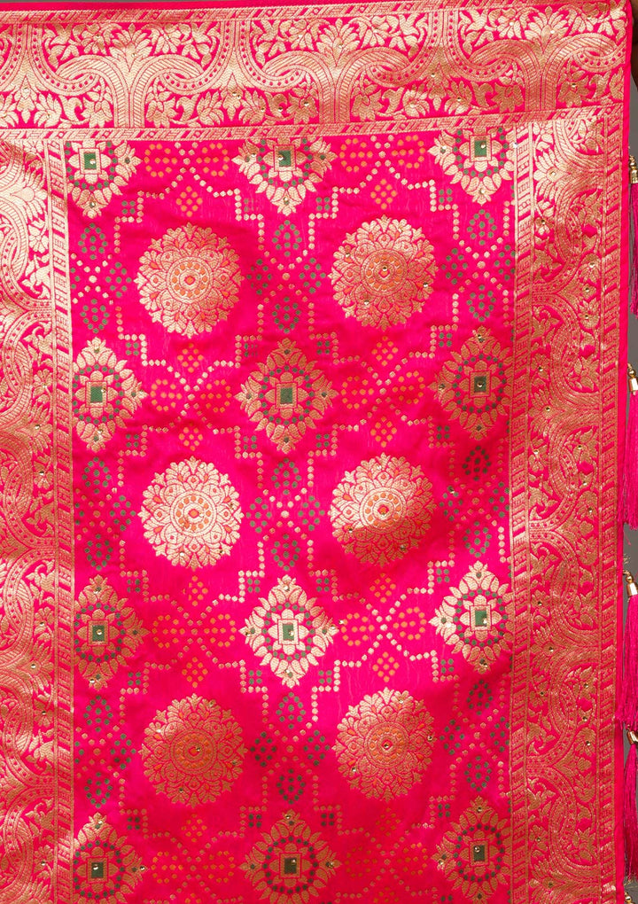 Peacock Green Zariwork Banarasi Lehenga-koskii