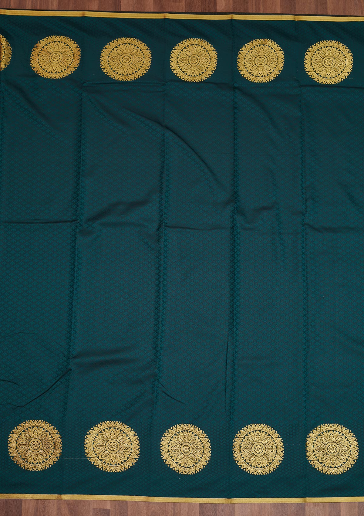 Peacock Green Zariwork Banarasi Saree - Koskii