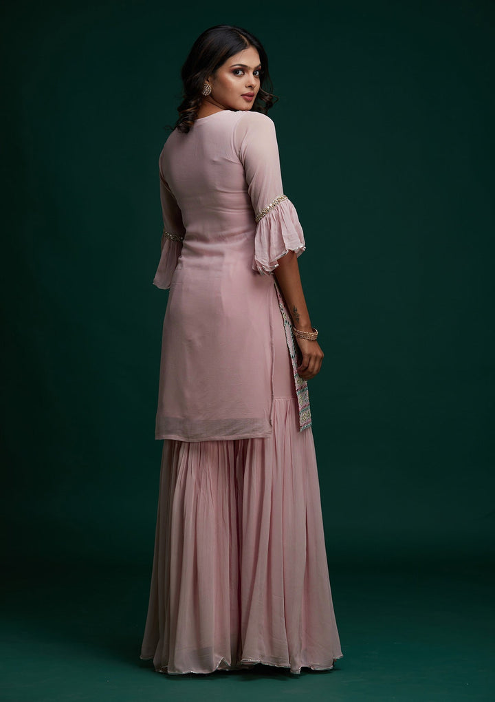 Pink Gotapatti Georgette Designer Salwar Suit - Koskii