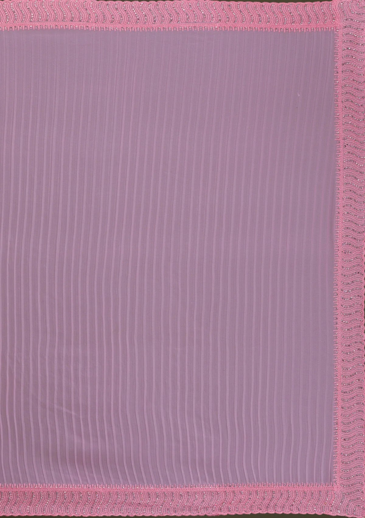 Pink Silver-Stonework Georgette Saree-Koskii