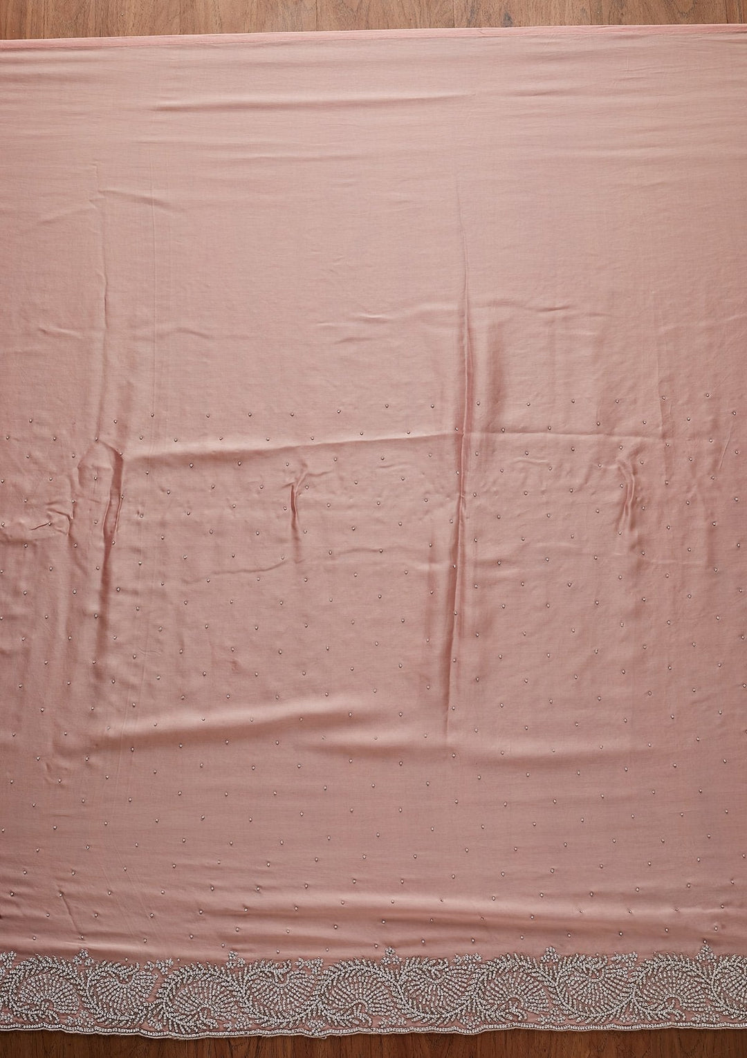 Pink Stonework Satin Designer Saree - koskii