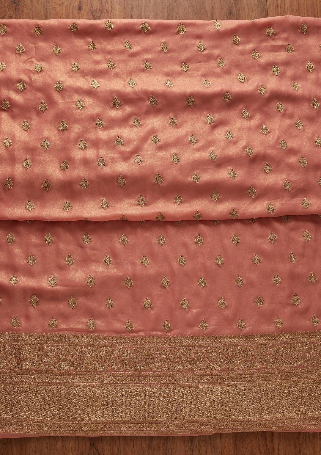 Pink Stonework Shimmer Designer Unstitched Salwar Suit - koskii