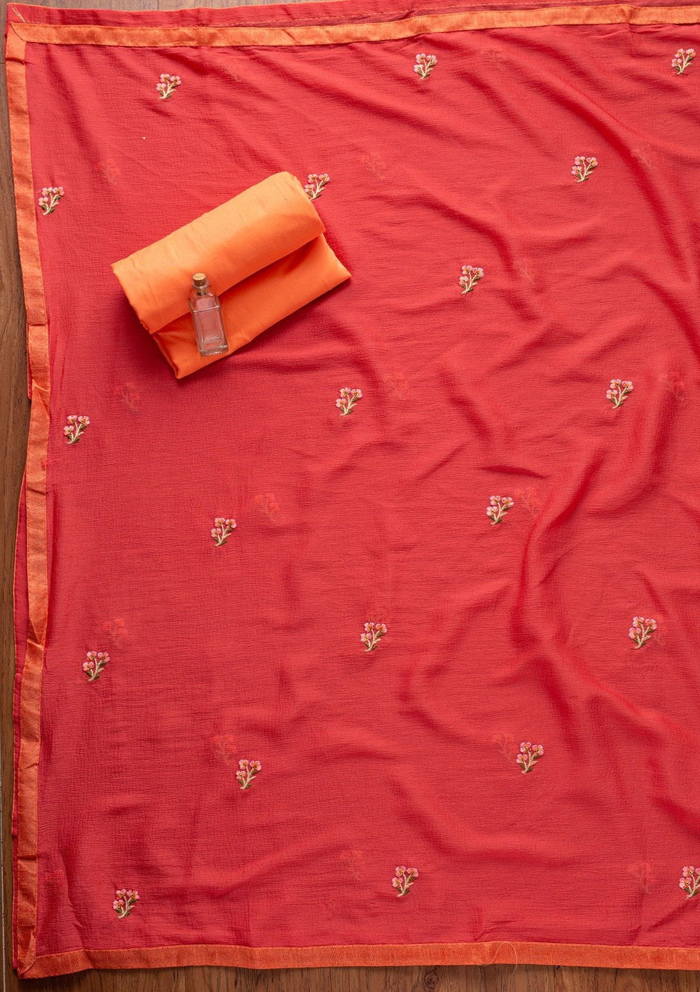 Pink Threadwork Chanderi Designer Semi-Stitched Salwar Suit - koskii