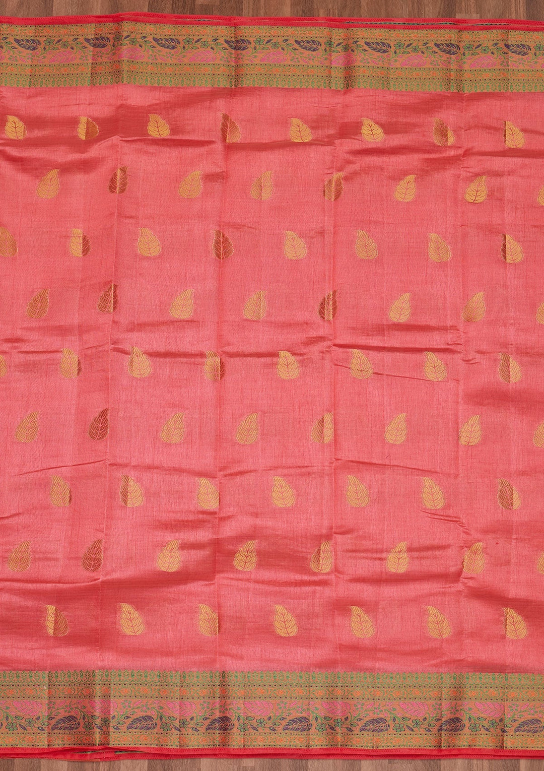 Pink Zariwork Art Silk Designer Saree - Koskii