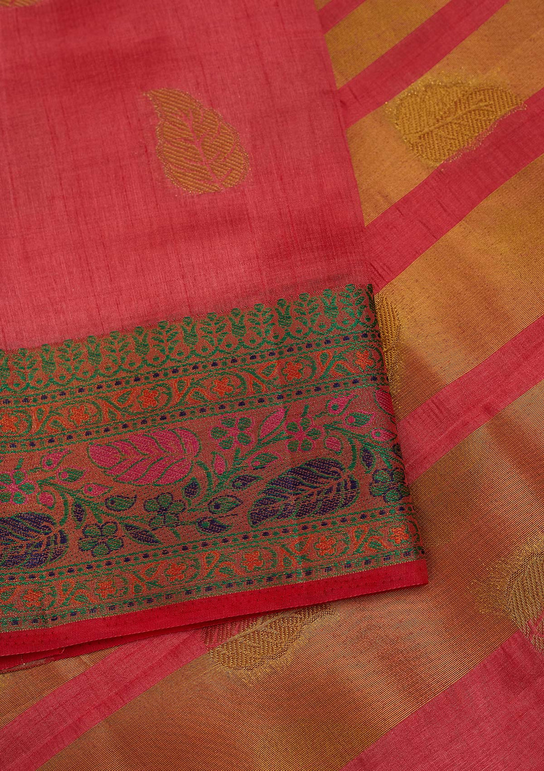 Pink Zariwork Art Silk Designer Saree - Koskii