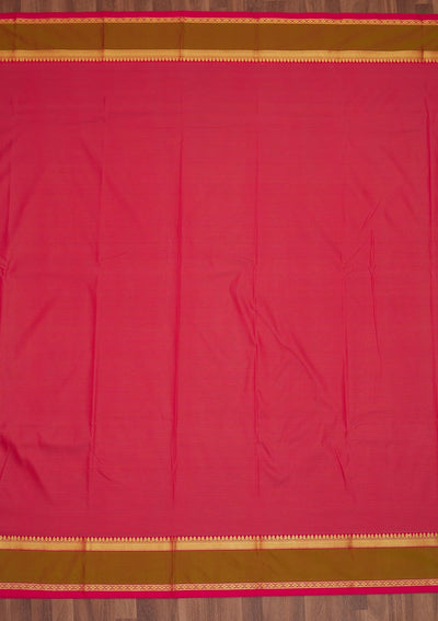 Pink Zariwork Art Silk Saree - Koskii