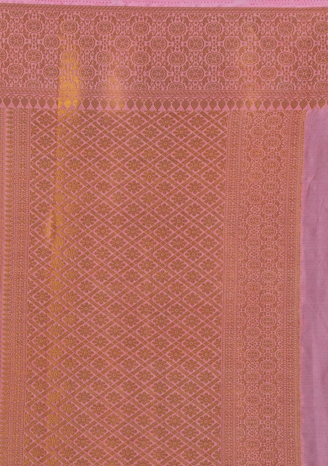 Pink Zariwork Art Silk Saree-Koskii