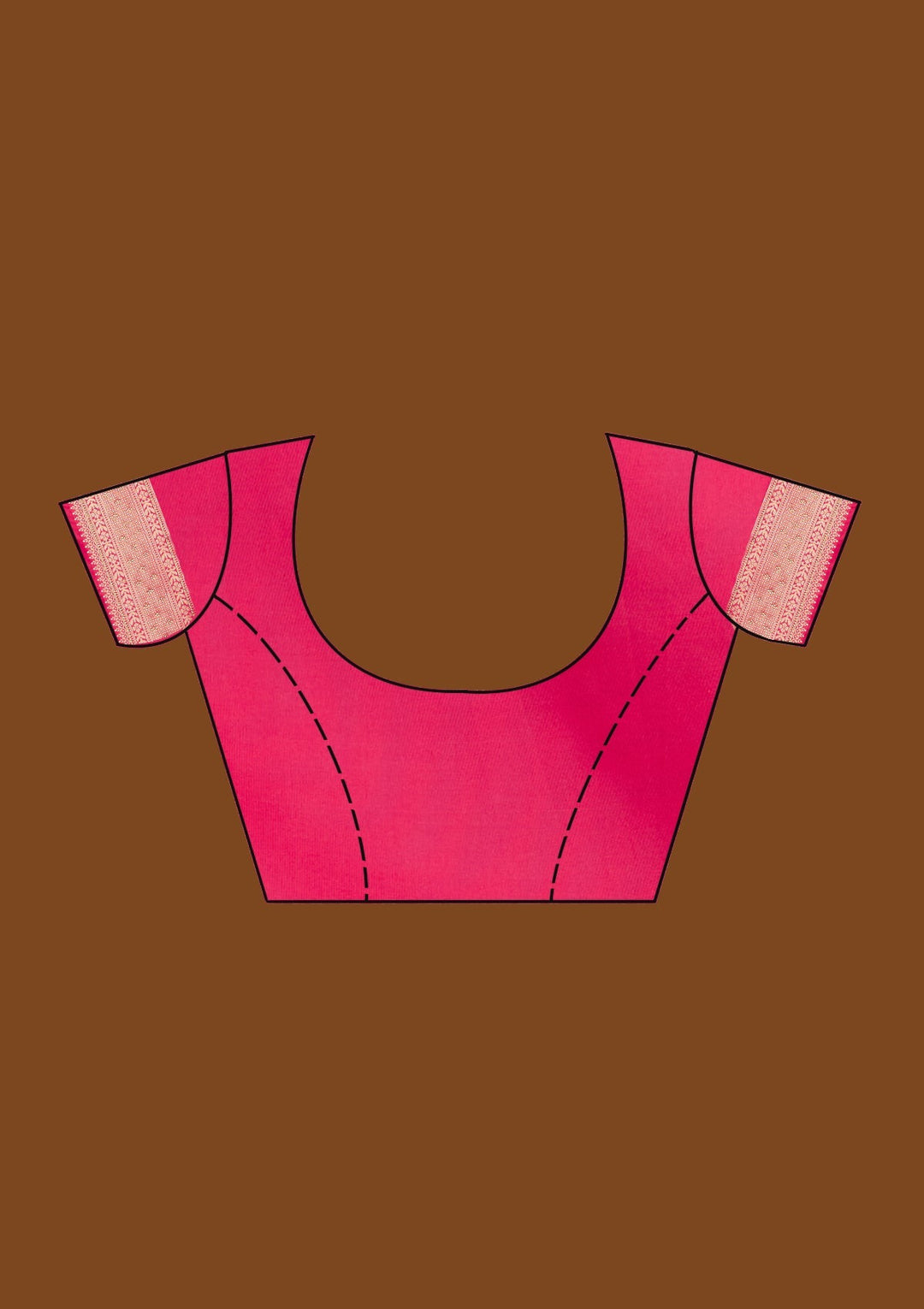 Pink Zariwork Banarasi Designer Saree - Koskii