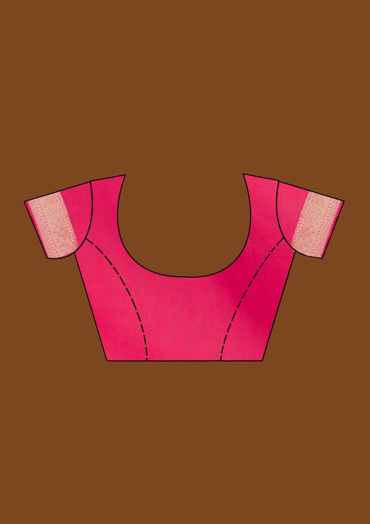 Pink Zariwork Banarasi Designer Saree - Koskii