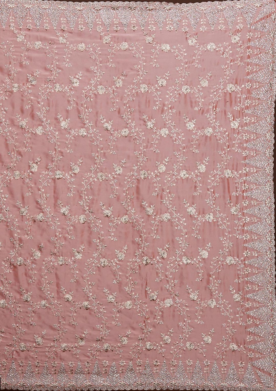Pink Zariwork Georgette Saree-Koskii