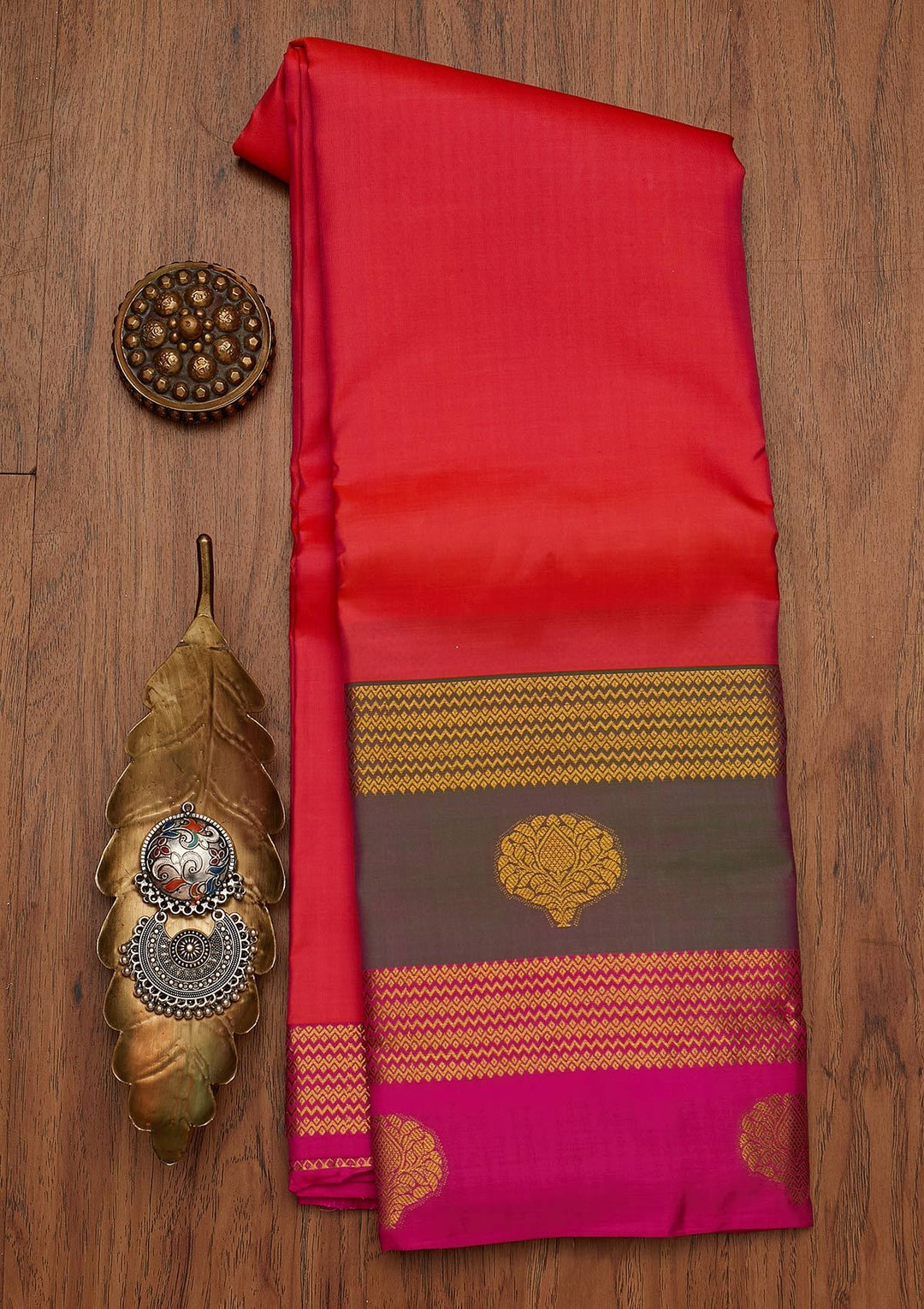 Pink Zariwork Pure Silk Designer Saree - koskii