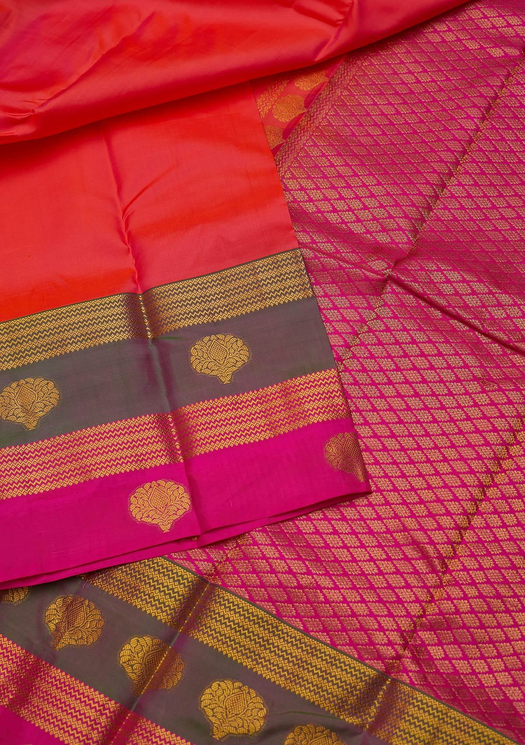 Pink Zariwork Pure Silk Designer Saree - koskii