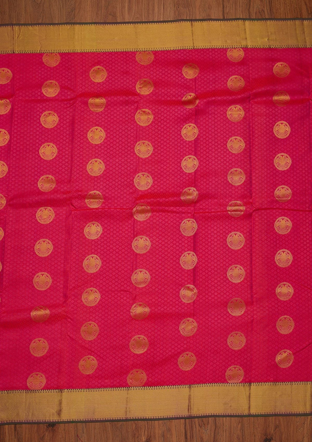 Pink Zariwork Pure Silk Designer Saree - koskii