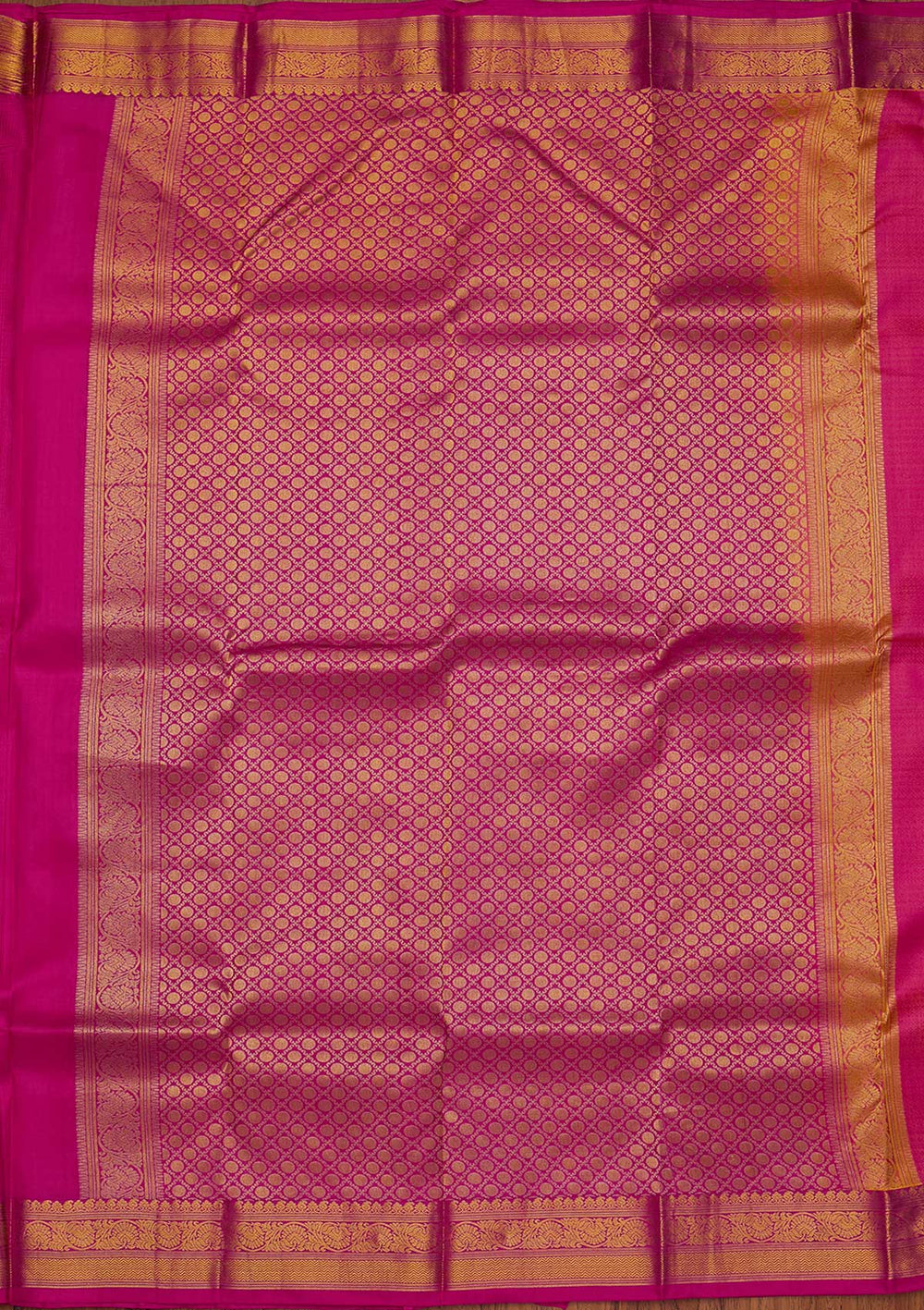 Pink Zariwork Pure Silk Designer Saree - koskii