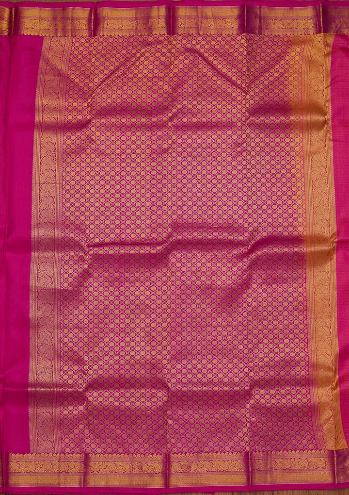 Pink Zariwork Pure Silk Designer Saree - koskii