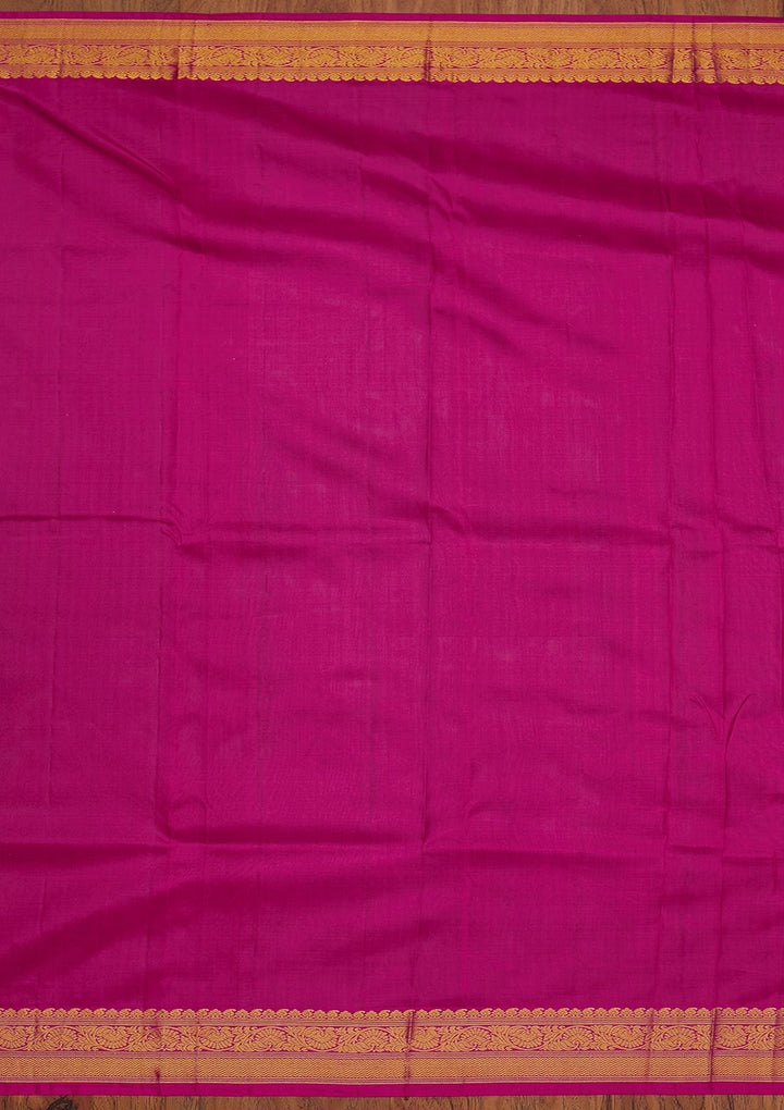 Pink Zariwork Pure Silk Designer Saree - koskii