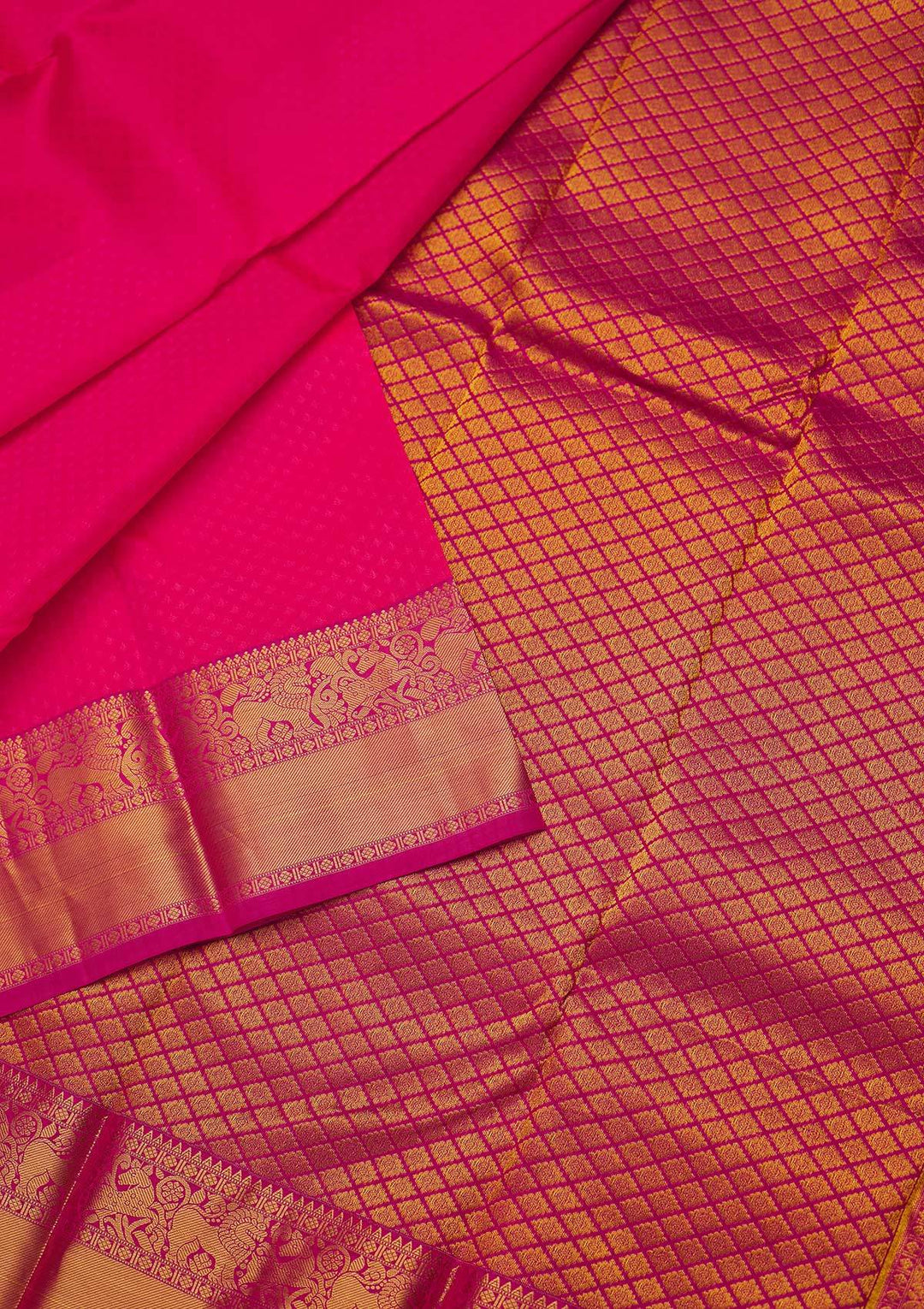 Pink Zariwork Pure Silk Designer Saree - koskii