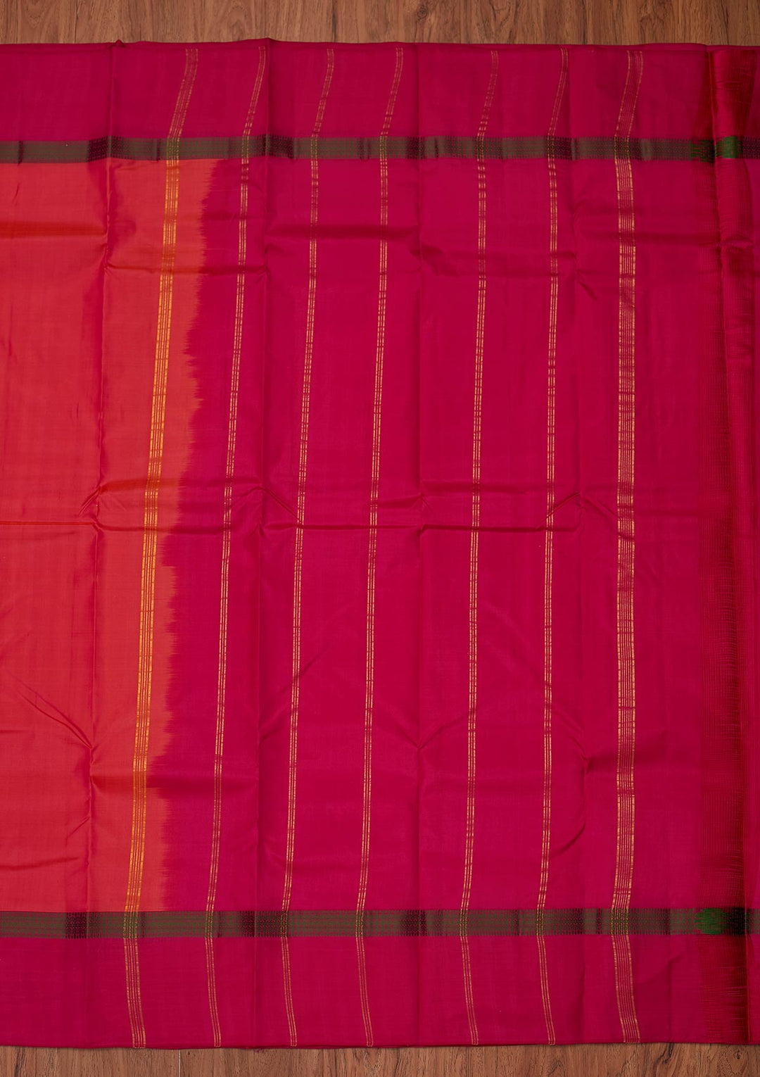Pink Zariwork Pure Silk Designer Unstitched Saree - Koskii