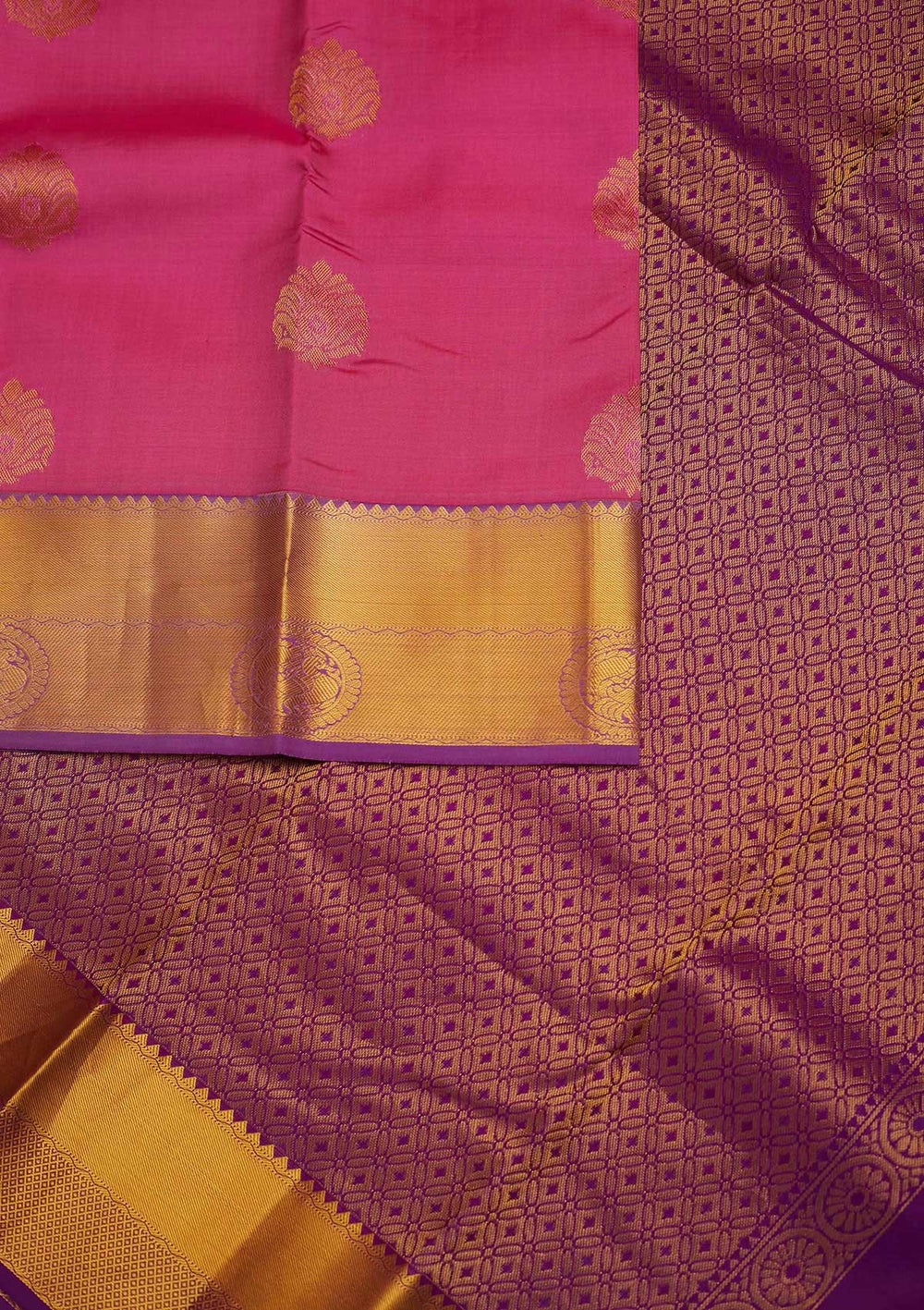 Pink Zariwork Pure Silk Designer Saree - Koskii