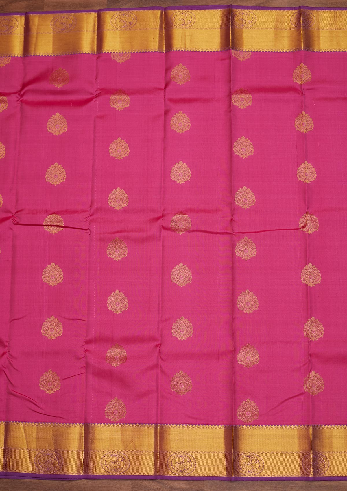 Pink Zariwork Pure Silk Designer Saree - Koskii