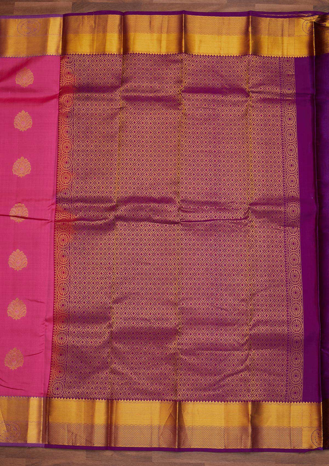 Pink Zariwork Pure Silk Designer Saree - Koskii