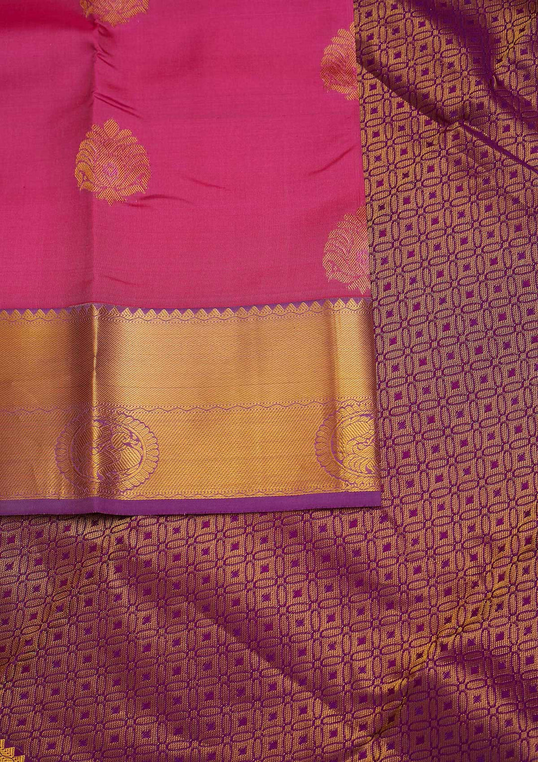Pink Zariwork Pure Silk Designer Saree - Koskii