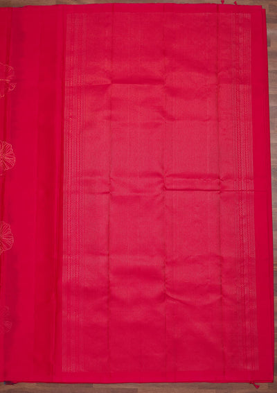 Pink Zariwork Pure Silk Designer Saree - Koskii