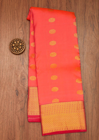 Pink Zariwork Pure Silk Saree- Koskii