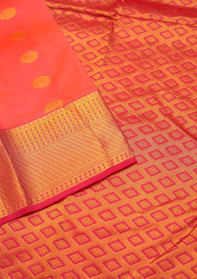 Pink Zariwork Pure Silk Saree - Koskii