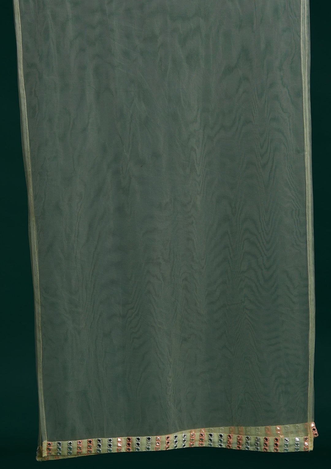 Pista Green Gotapatti Georgette Designer Salwar Suit - Koskii