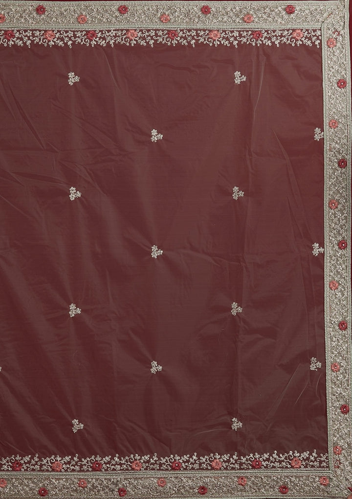 Pista Green Silver Zariwork Net Designer Semi-Stitched Lehenga - koskii