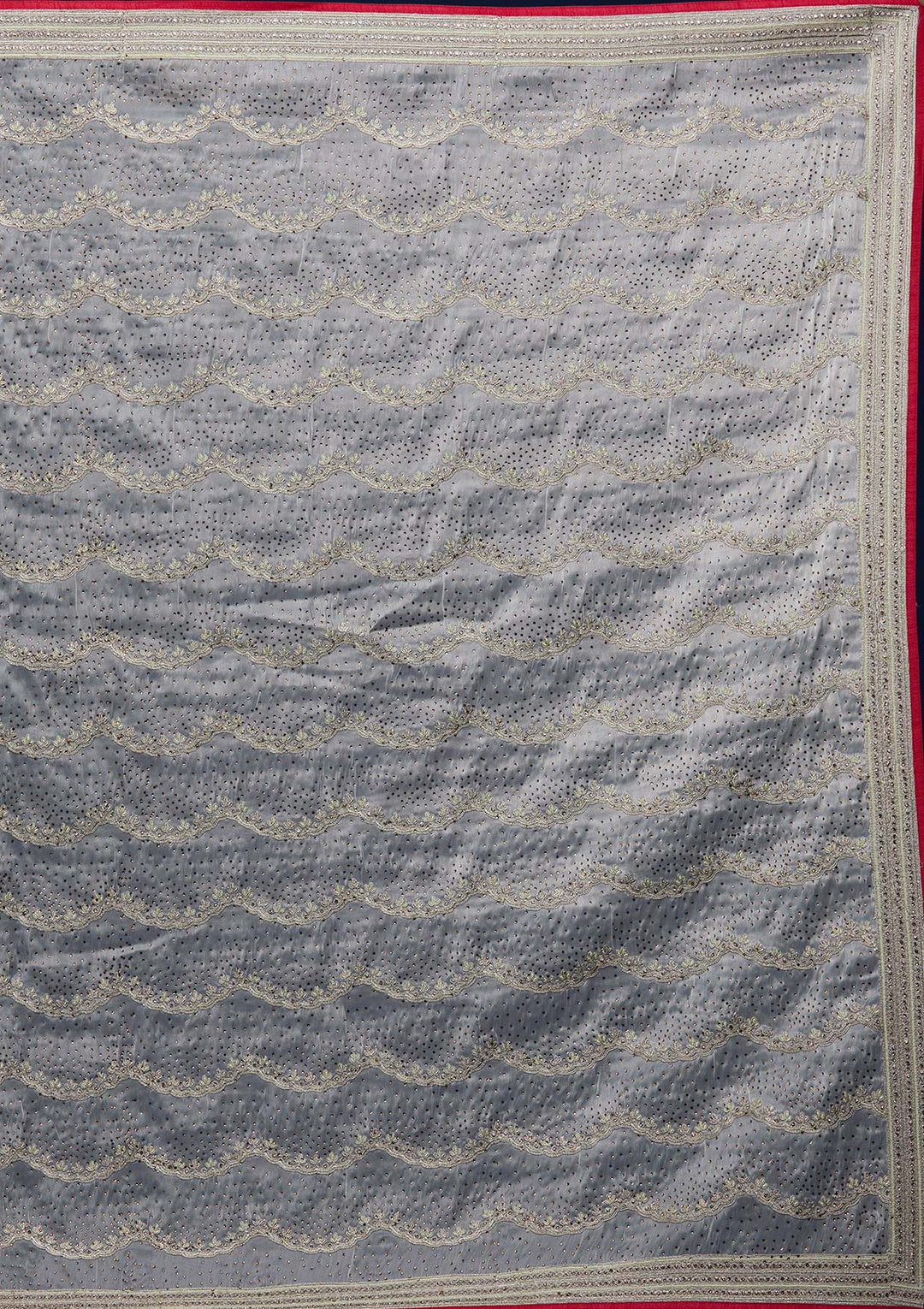 Pista Green Stonework Tissue Designer Saree - Koskii