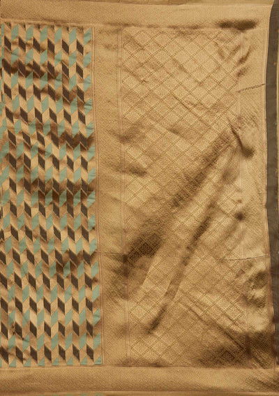 Pista Green Zariwork Art Silk Designer Saree - Koskii