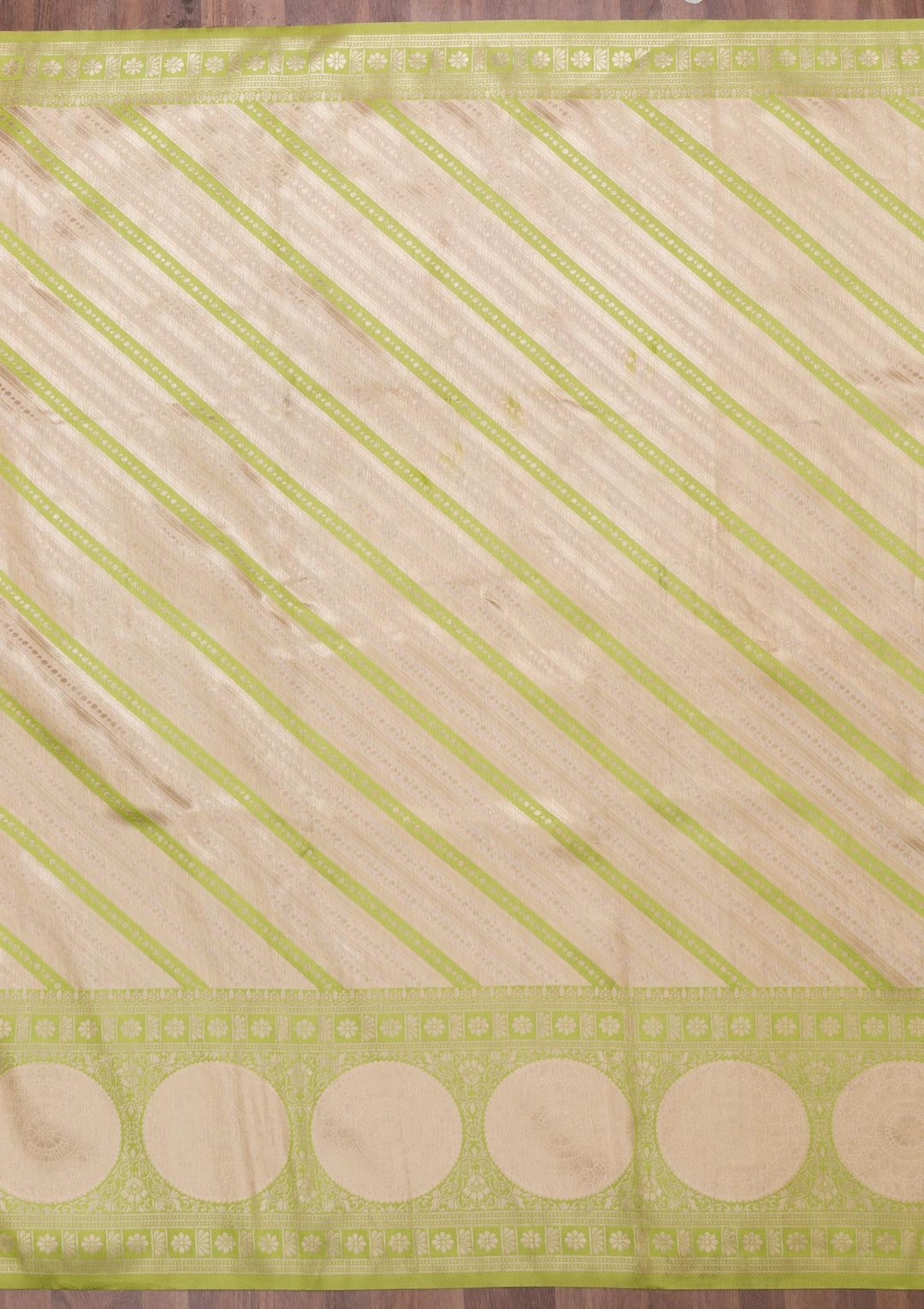 Pista Green Zariwork Art Silk Saree-Koskii