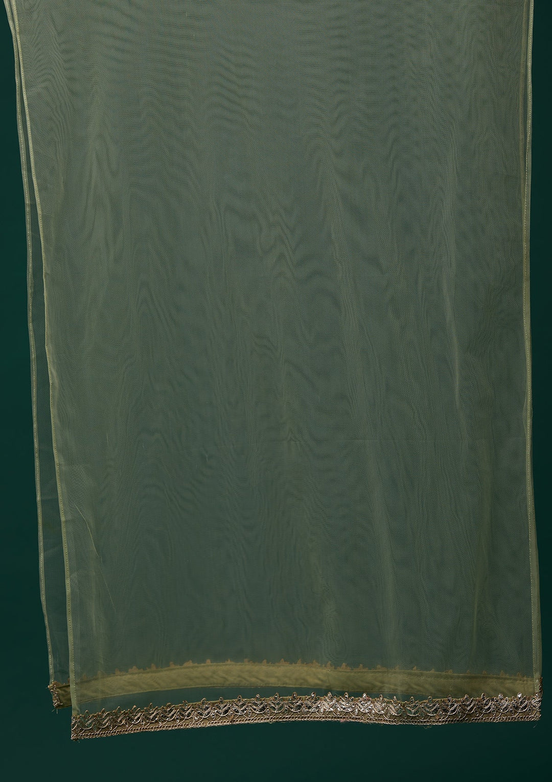 Pista Green Zariwork Georgette Designer Salwar Suit - Koskii