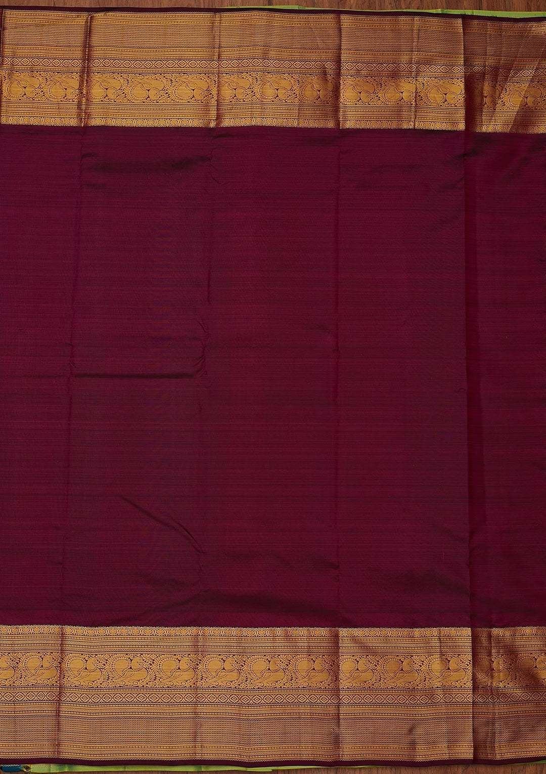 Pista Green Zariwork Pure Silk Designer Unstitched Saree - Koskii