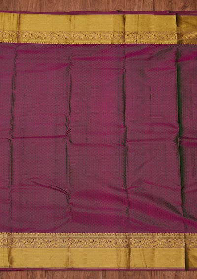 Pista Green Zariwork Pure Silk Designer Unstitched Saree - Koskii