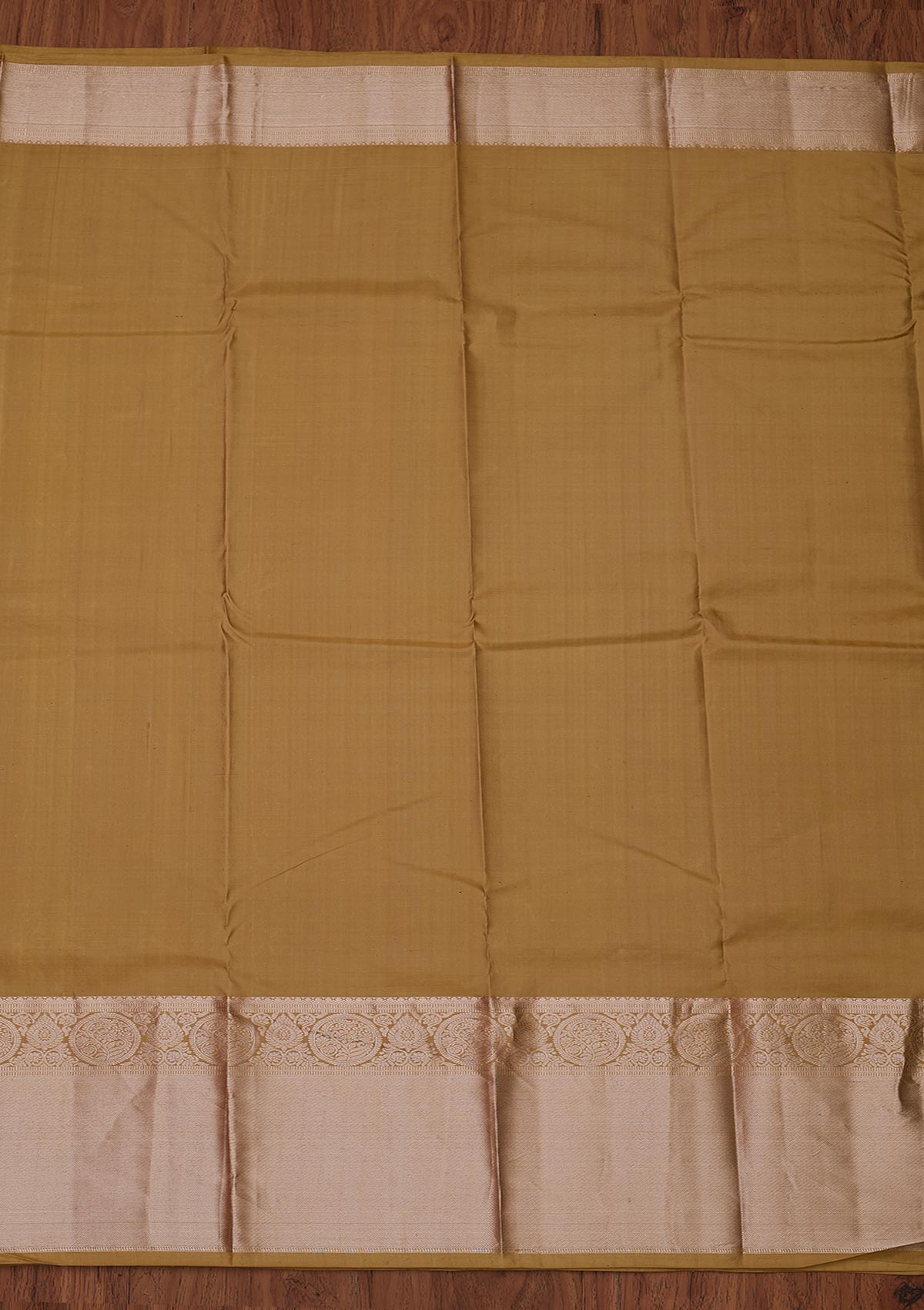 Pista Green Zariwork Pure Silk Designer Unstitched Saree - Koskii