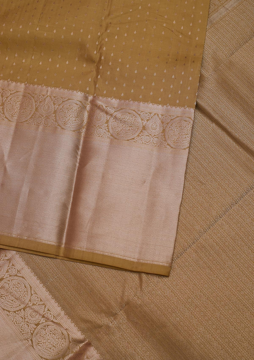 Pista Green Zariwork Pure Silk Designer Unstitched Saree - Koskii