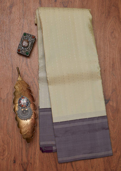 Pista Green Zariwork Pure Silk Designer Unstitched Saree - Koskii