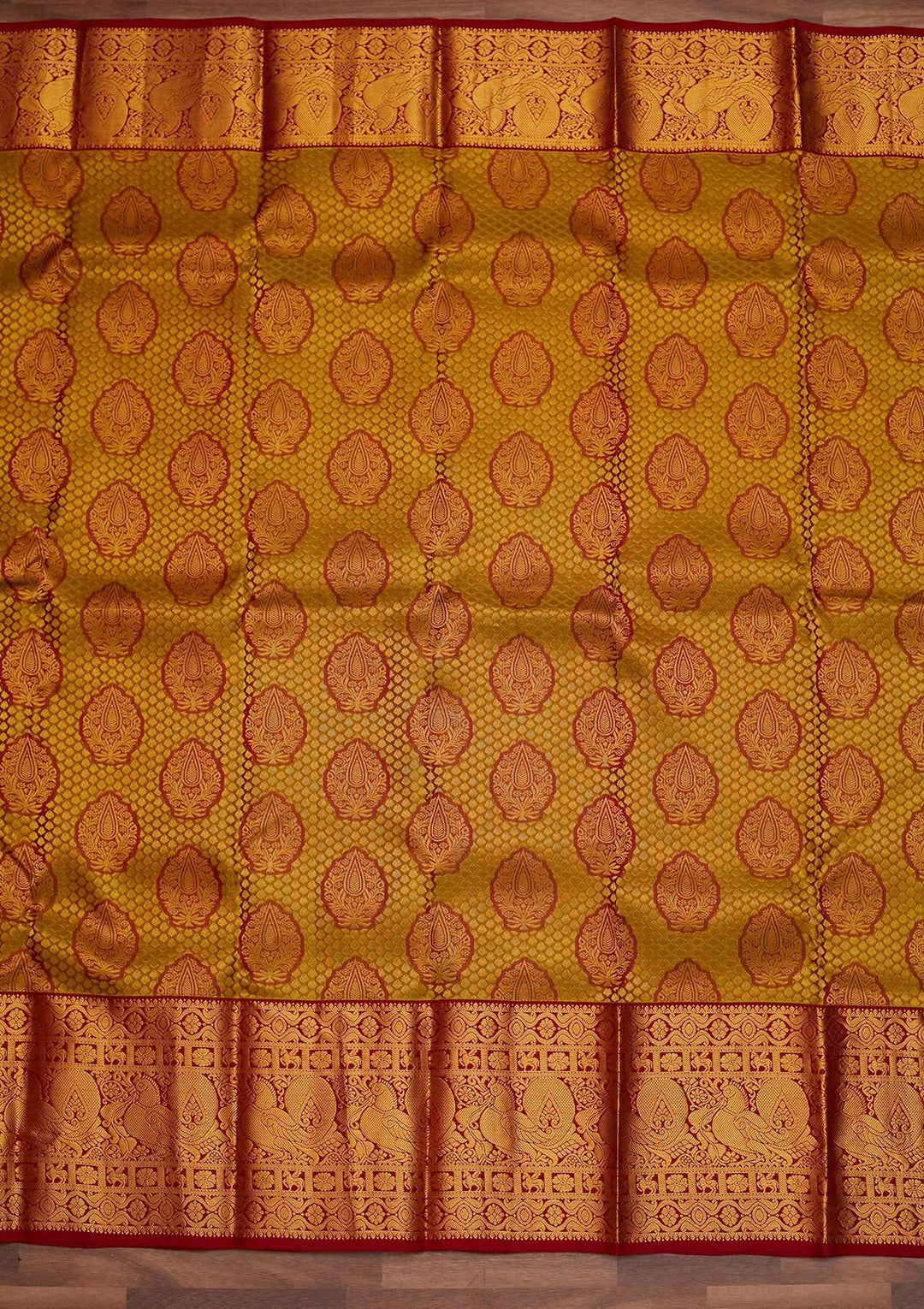 Pista Green Zariwork Pure Silk Designer Saree - Koskii