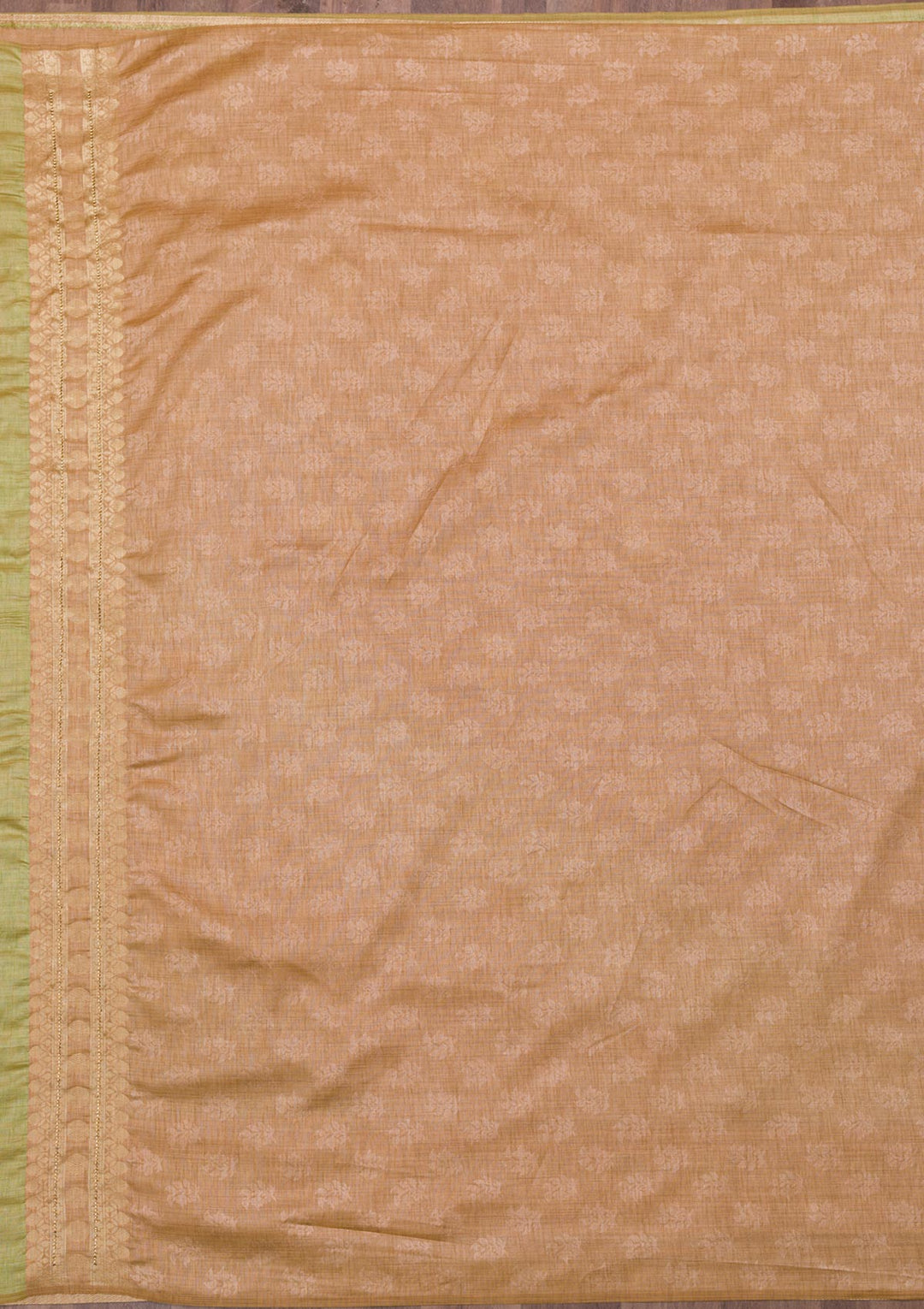 Pista Green Zariwork Raw Silk Saree-Koskii