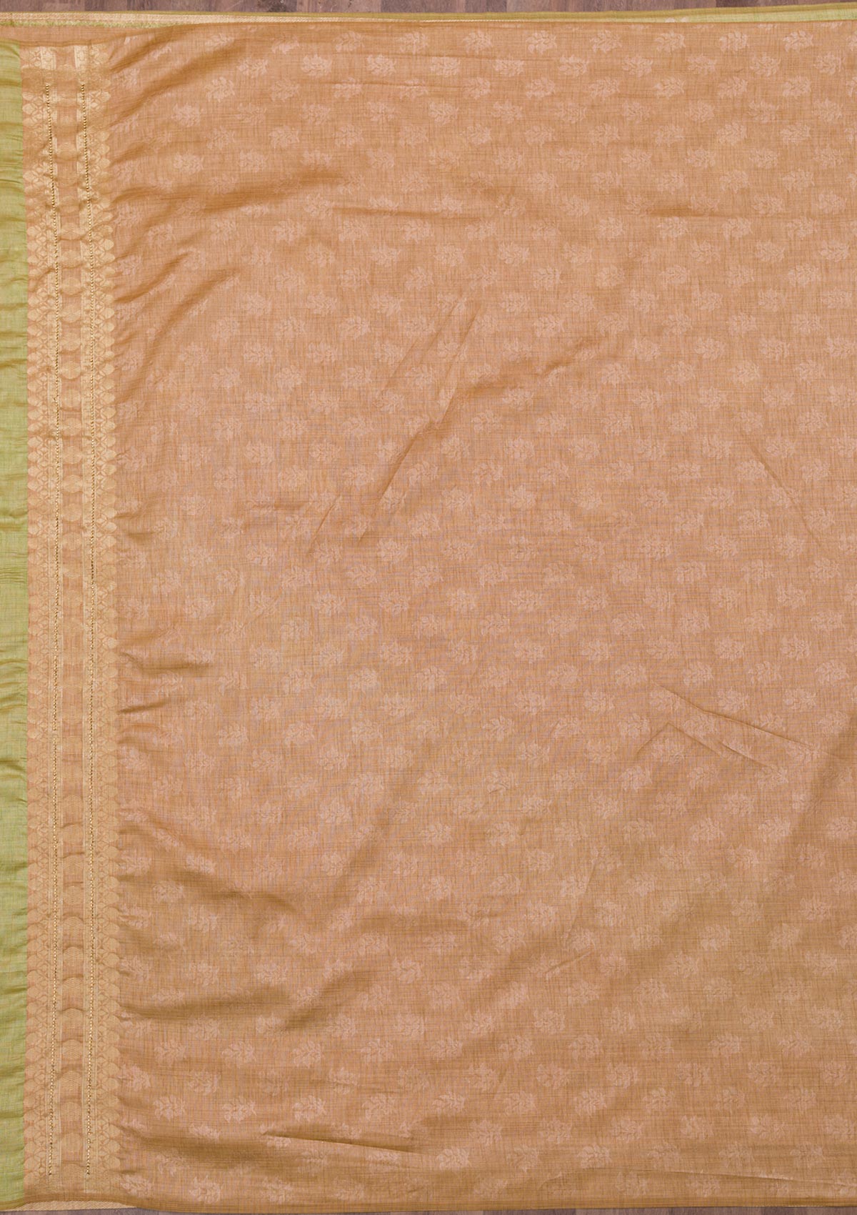 Pista Green Zariwork Raw Silk Saree-Koskii