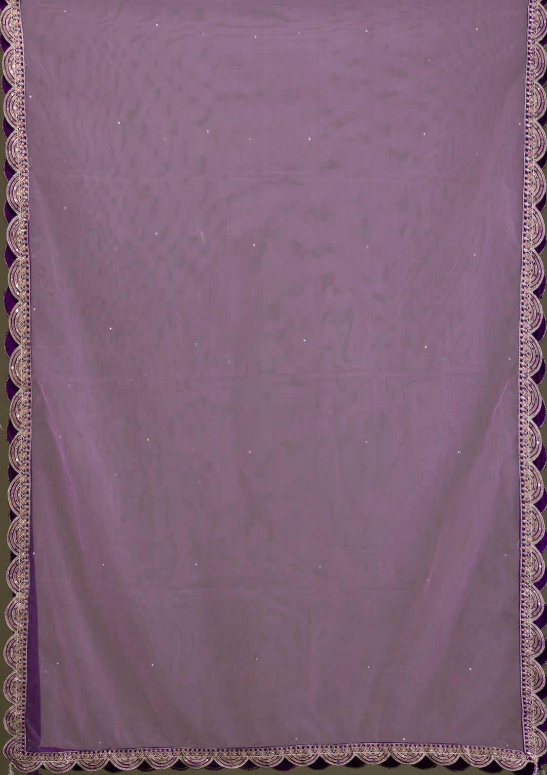 Purple Stonework Georgette Readymade Lehenga-Koskii