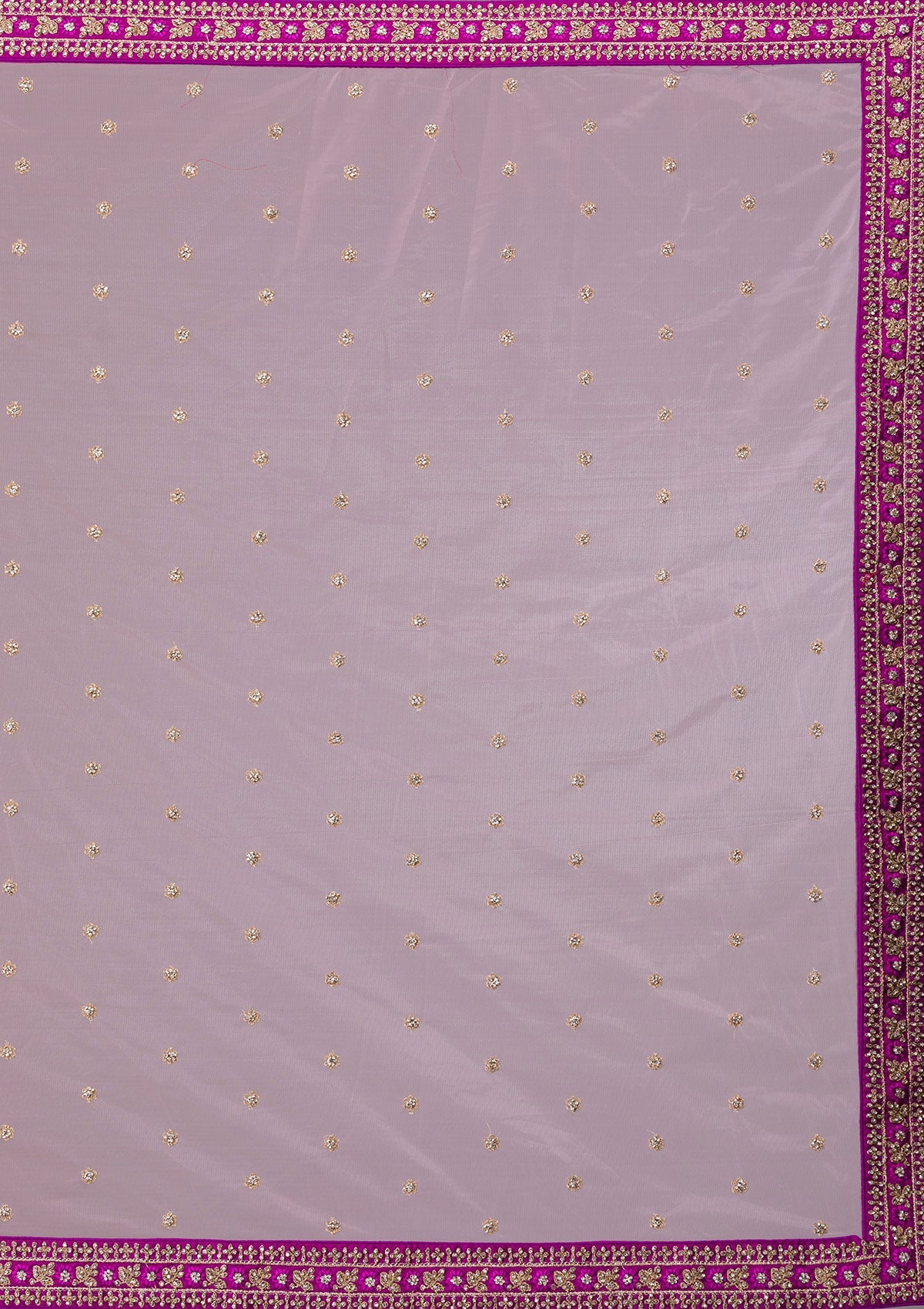 Purple Stonework Raw Silk Designer Lehenga-Koskii