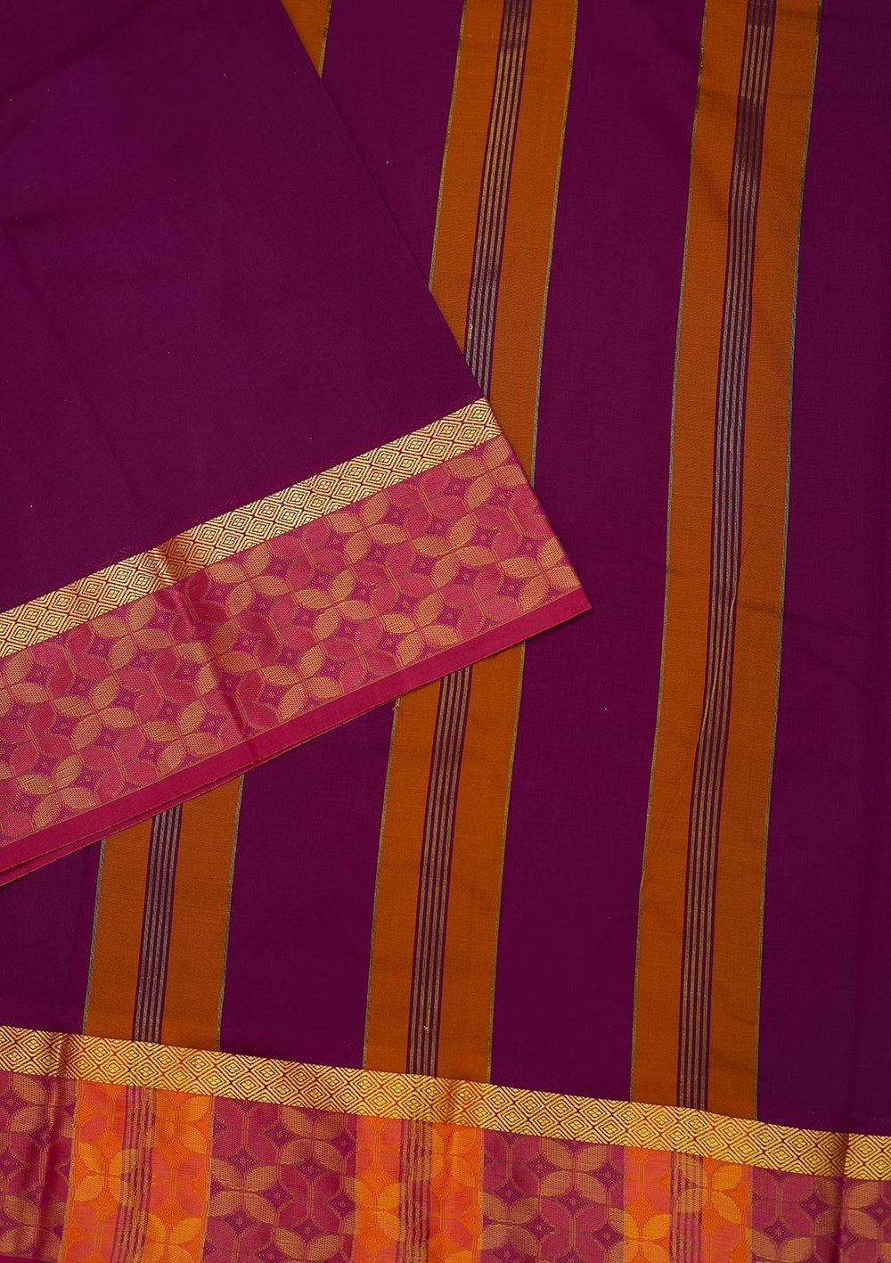 Purple Zariwork Art Silk Saree - Koskii
