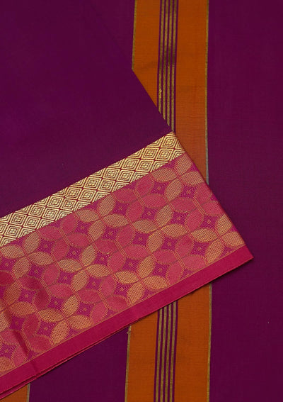 Purple Zariwork Art Silk Saree - Koskii
